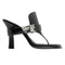 BURBERRY 8085544 Burberry Bay Leather Sandals BLACK BAY SANDAL WOMENS UK 4