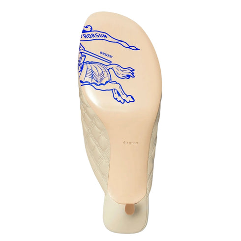 BURBERRY 8085640 Burberry embroidered quilted mules SOAP SANDAL WOMENS UK 5