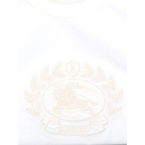 Burberry EKD Embroidered Logo Chalk T-Shirt S