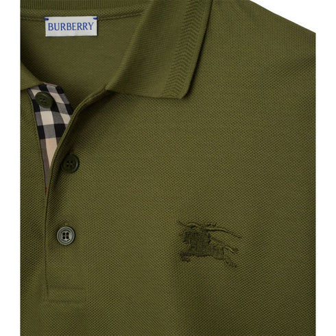 Burberry Eddie EKD Olive Green Polo Shirt S
