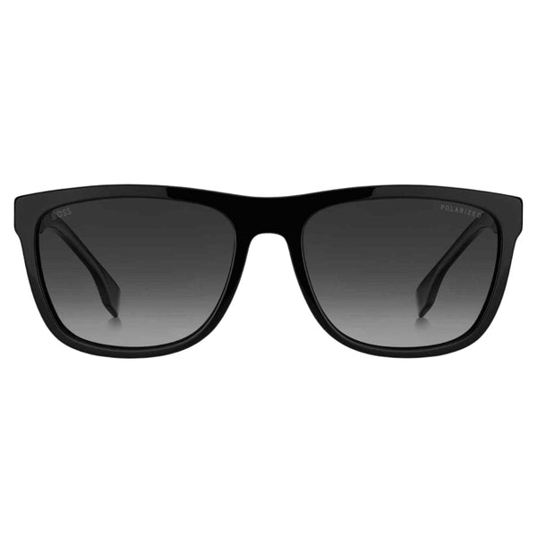 Hugo Boss Grey PZ Lensed Matte Black Framed Sunglasses BOSS 1439 00039