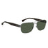Hugo Boss Matte Ruthenium Dark Havana Legs Green Lensed Sunglasses BOSS 1441 0086 UC