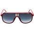 Carrera 1047/S 0C9A 9O Red / Dark Grey Shaded Sunglasses One Size