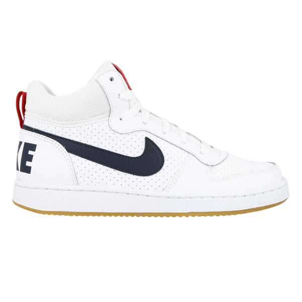 Nike 839977 107 107 White/Black/Red Trainer Nike Court Borough Mid (Gs) UK 3.5