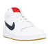 Nike 839977 107 107 White/Black/Red Trainer Nike Court Borough Mid (Gs) UK 3.5
