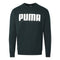 Puma Velvet Taped Logo Black Sweatshirt - Nova Clothing