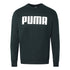 Puma Velvet Taped Logo Black Sweatshirt - Nova Clothing