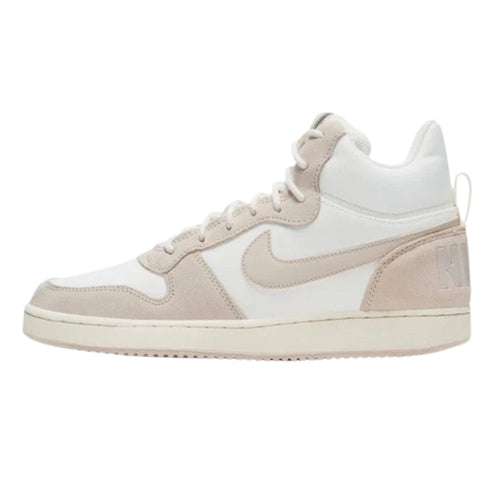 NIKE 844907 101 Nike Court Borough Mid Prem WHITE/BEIGE TRAINER WOMEN UK 3