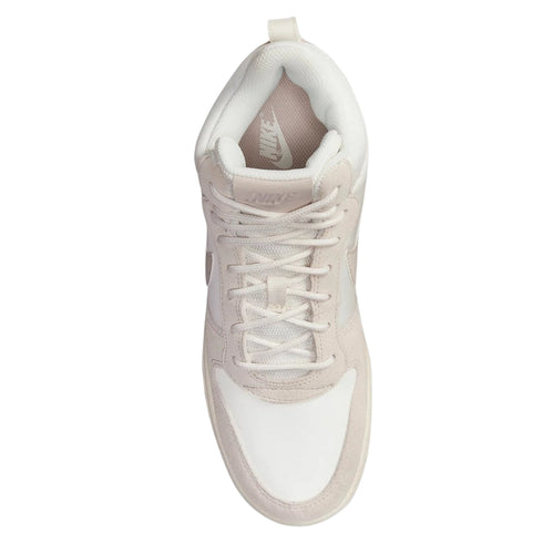 NIKE 844907 101 Nike Court Borough Mid Prem WHITE/BEIGE TRAINER WOMEN UK 3