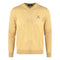 Aquascutum Check A Logo Beige V-Neck Jumper - Nova Clothing