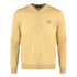 Aquascutum Check A Logo Beige V-Neck Jumper - Nova Clothing