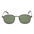 Calvin Klein Solid Green Lens Matte Black Sunglasses One Size