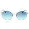 Calvin Klein Jeans CKJ22202S 040 SILVER / Blue Gradient Sunglasses Female One Size