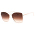 Longchamp LO117S 770 ROSE GOLD/Brown Gradient Sunglasses Female One Size