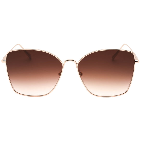 Longchamp LO117S 770 ROSE GOLD/Brown Gradient Sunglasses Female One Size