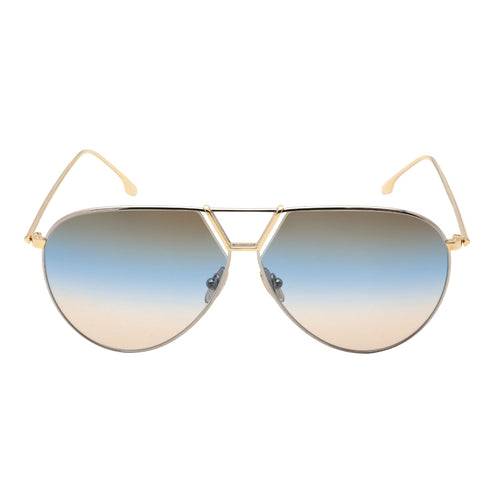 Victoria Beckham Vb208S 041 Silver / Blue Sunglasses Female One Size