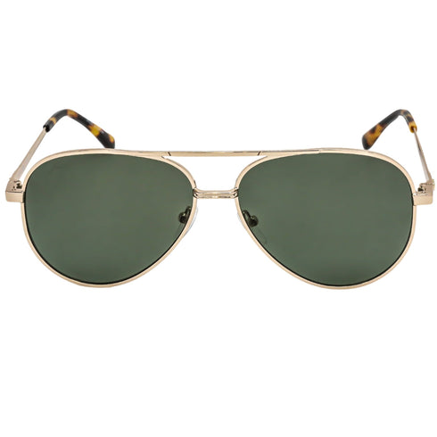 Lacoste L233SP 714 GOLD / Green polarized Sunglasses One Size