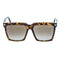 Tom Ford FT0764 Sabrina 52H Dark Havana / Brown Sunglasses Female One Size