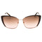 Guess GU7743 48G shiny dark brown / brown mirror Sunglasses Female 59X14X140 One Size