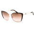 Guess GU7743 48G shiny dark brown / brown mirror Sunglasses Female 59X14X140 One Size