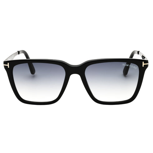 Tom Ford FT0862 Garrett 01B shiny black / gradient smoke Sunglasses Male 54X17X145 One Size