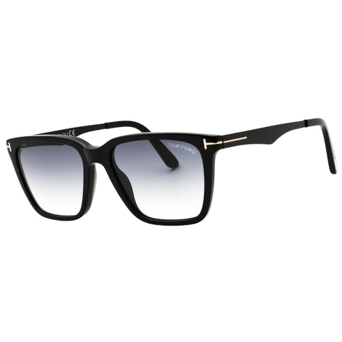 Tom Ford FT0862 Garrett 01B shiny black / gradient smoke Sunglasses Male 54X17X145 One Size