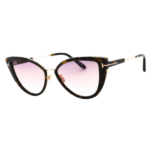 Tom Ford Ft0868 52F Dark Havana Gradient Brown Sunglasses