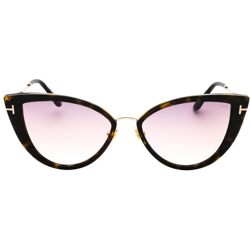 Tom Ford Ft0868 52F Dark Havana / Gradient Brown Sunglasses One Size