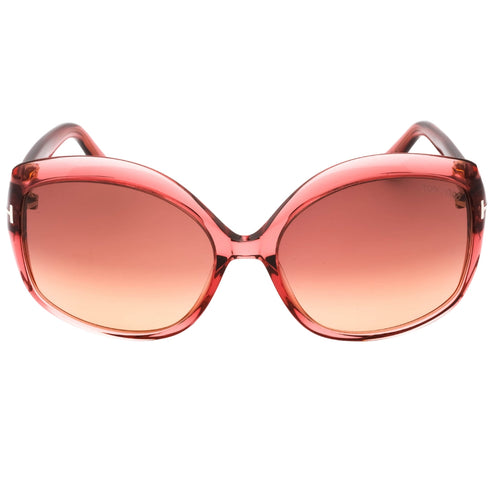 Tom Ford FT0919 72T shiny pink / gradient bordeaux Sunglasses One Size
