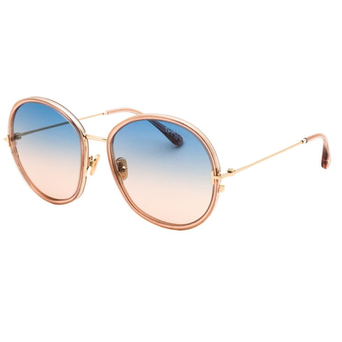 Tom Ford FT0946 Hunter-02 72W shiny pink / gradient blue Sunglasses Female 58X18X140 One Size