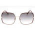 Tom Ford Gradient Blue Lens Shiny Bordeaux Sunglasses One Size