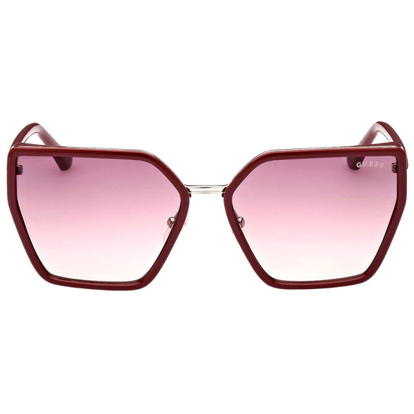 Guess Shiny Bourdeaux Frame Gradient Bordeaux Lens Sunglasses GU7871 69Z