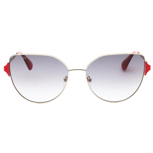 Max & Co Mo0082 32B Gold / Gradient Smoke Sunglasses One Size