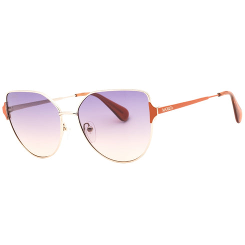 Max & Co Mo0082 32Z Gold / Gradient Or Mirror Violet Sunglasses One Size