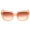 Guess Gu7889 57F Shiny Beige / Gradient Brown Sunglasses One Size