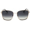 Tom Ford FT1029 Fern 28D shiny rose gold / smoke polarized Sunglasses Female 57X17X140 One Size