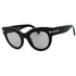 Tom Ford Smoke Mirror Lens Shiny Black Thick Framed Sunglasses One Size