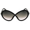 Tom Ford FT1070 01B shiny black /gradient smoke Sunglasses 68X05X125 One Size