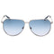 Guess Shiny Gunmetal Grey Gradient Blue Lensed Sunglasses GU00089 08W