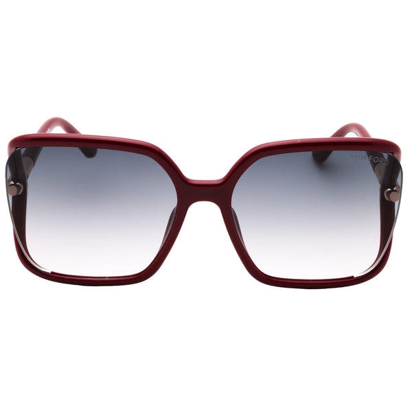 Tom Ford FT1089 75B shiny fuxia / gradient smoke Sunglasses One Size