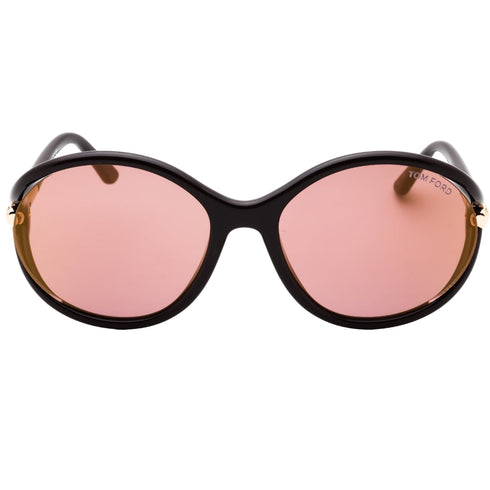 Tom Ford FT1090 48Z shiny dark brown / Rose Brown Sunglasses One Size