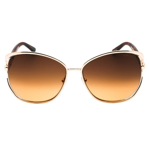 Tom Ford FT1091 28F shiny rose gold / gradient brown Sunglasses One Size