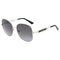 Guess Shiny Light Nickeltin Metal Frame Gradient Smoke Lens Sunglasses GF6190 10B