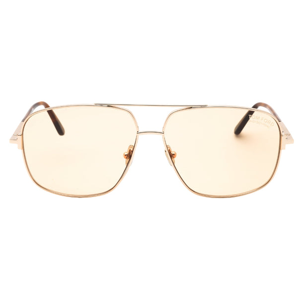 Tom Ford FT1096 Tex 28E shiny rose gold / brown Sunglasses Male 62X13X140 One Size