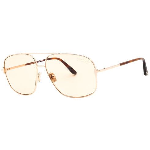 Tom Ford FT1096 Tex 28E shiny rose gold / brown Sunglasses Male 62X13X140 One Size