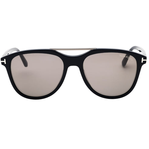 Tom Ford FT1098 90C shiny blue / smoke mirror Sunglasses 54X17X145 One Size