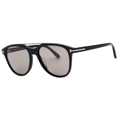 Tom Ford FT1098 90C shiny blue / smoke mirror Sunglasses 54X17X145 One Size