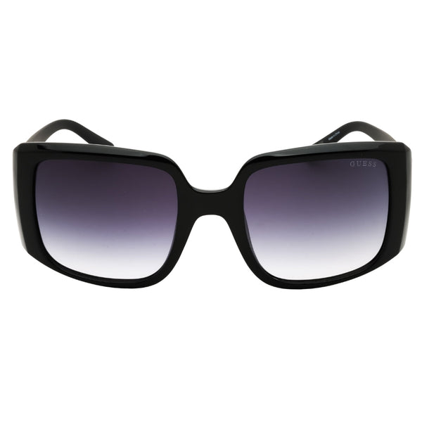 Guess GU00097 01B Shiny Black / Clear Sunglasses Female 53X21X135 One Size