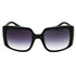 Guess GU00097 01B Shiny Black / Clear Sunglasses Female 53X21X135 One Size