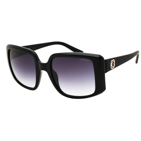 Guess GU00097 01B Shiny Black / Clear Sunglasses Female 53X21X135 One Size